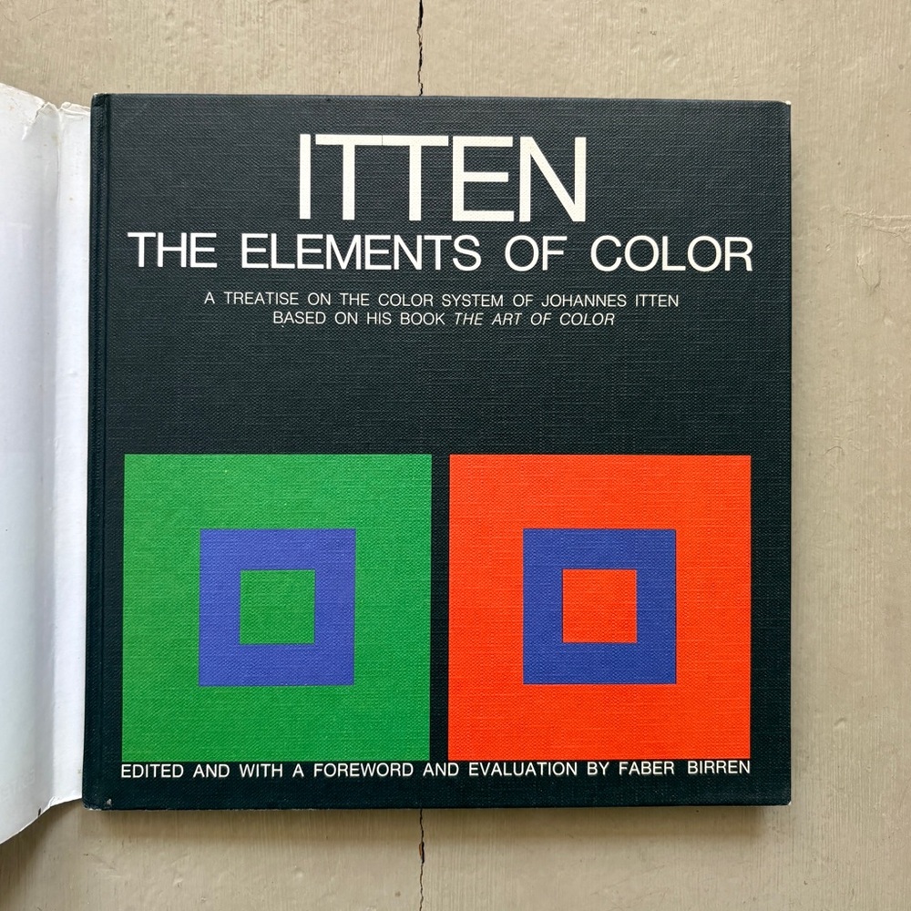 1970 The Elements of Color Itten Spectrum Colour Art Theory Design Classic Hue